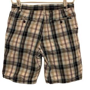 DOCKERS SIZE 32 BLUE PLAID SHORTS
